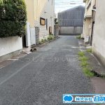 前面道路(裏側)