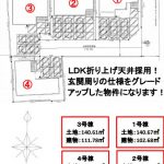 倉敷浜ノ茶屋新築建売住宅 全4棟3,480～3,880万円